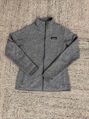 Patagonia Heather Gray Zip-Up Fleece Jacket